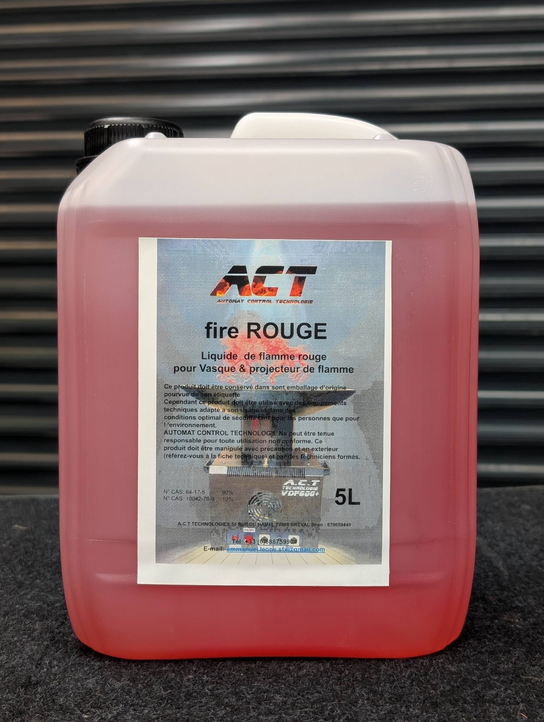 liquide projecteur de flamme rouge 5 litres